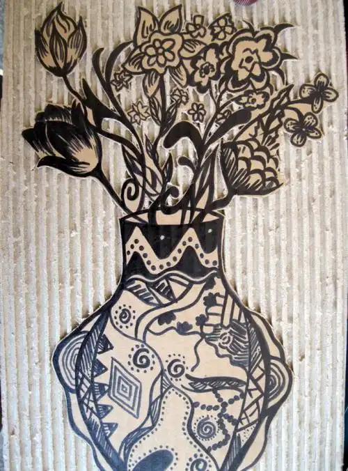 废物利用——少儿瓦楞纸装饰画教学