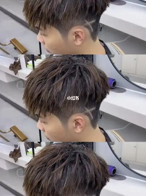 摩根烫钢架烫烟花烫男士发型男土烫发修眉毛