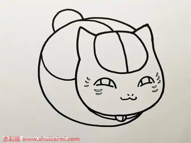 猫咪老师怎么画 猫咪老师简笔画步骤 - 水彩迷