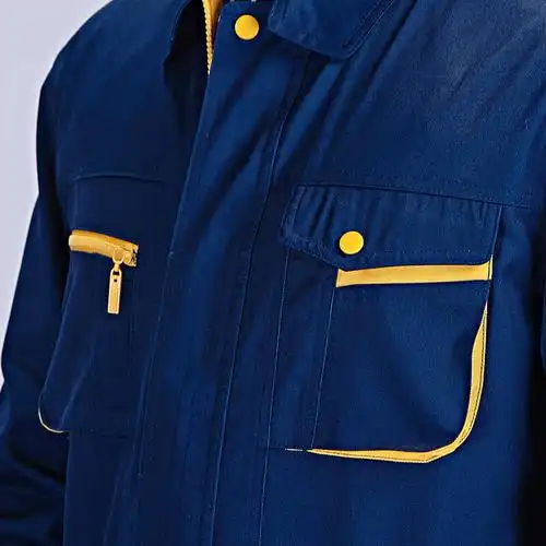 工作服男 劳保服 汽修服 工装制服 深蓝色 185