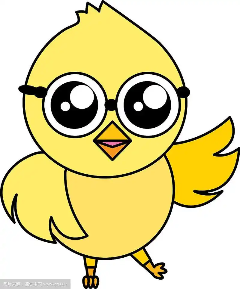卡通可爱的小鸡