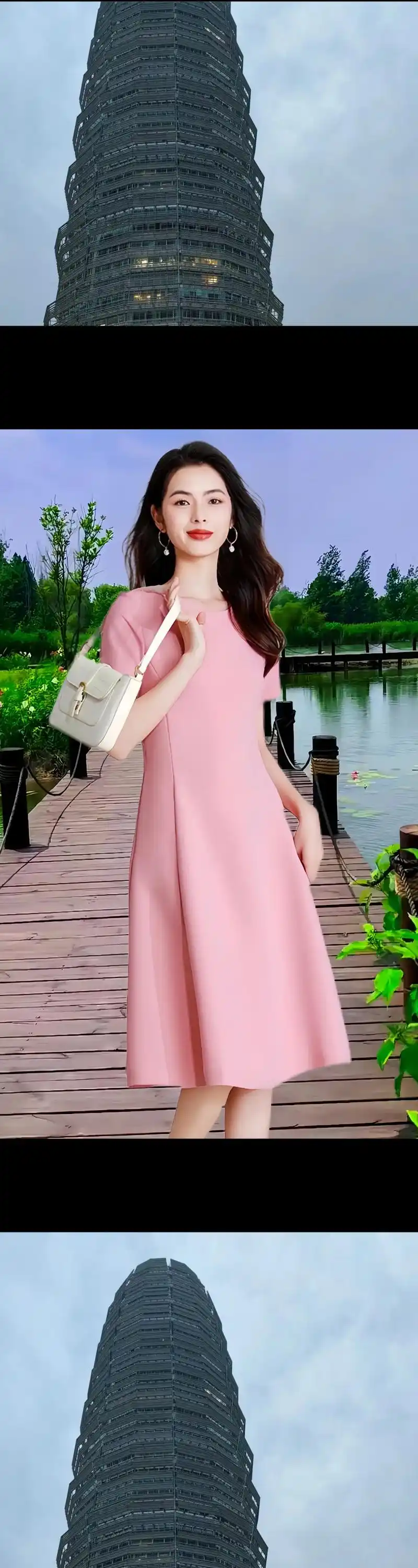 时尚樱花粉连衣裙,惊艳这个夏天!