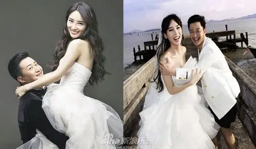 吴京谢楠搞怪婚纱照曝光 有婚房不怕秀恩爱(组图)
