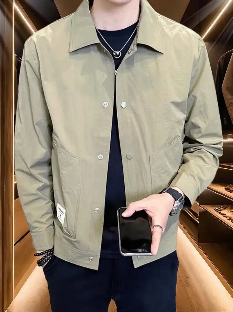 啄木鸟春秋薄款休闲男外套,百搭时尚翻领韩版帅气上衣夹克,是您 - 抖