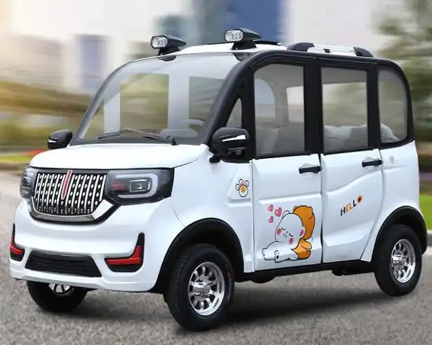 坚硬铁壳打造车身的电动四轮车,整车钣金一体冲压结构,汽车级工艺电泳