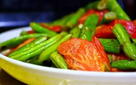 番茄烩四季豆