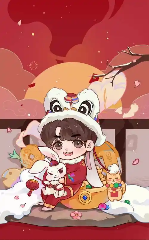 给大家拜年啦大家兔年大吉大展宏兔吴青峰兔年吉祥