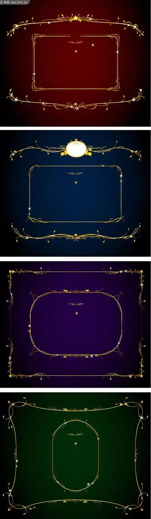 欧美华丽边框矢量设计