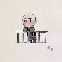 经典和尚微信头像呆萌可爱小和尚头像图片点击鼠标右键下载