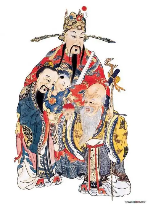 民间年画福禄寿