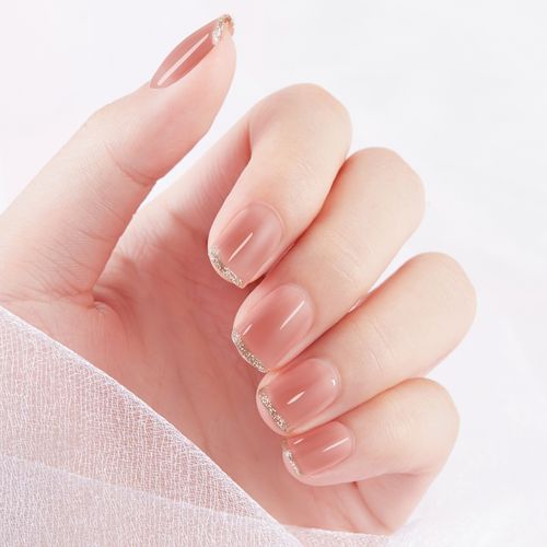 2021新款指甲贴片夏天季显手白的甲片仙气软款可穿戴美甲成品拆卸