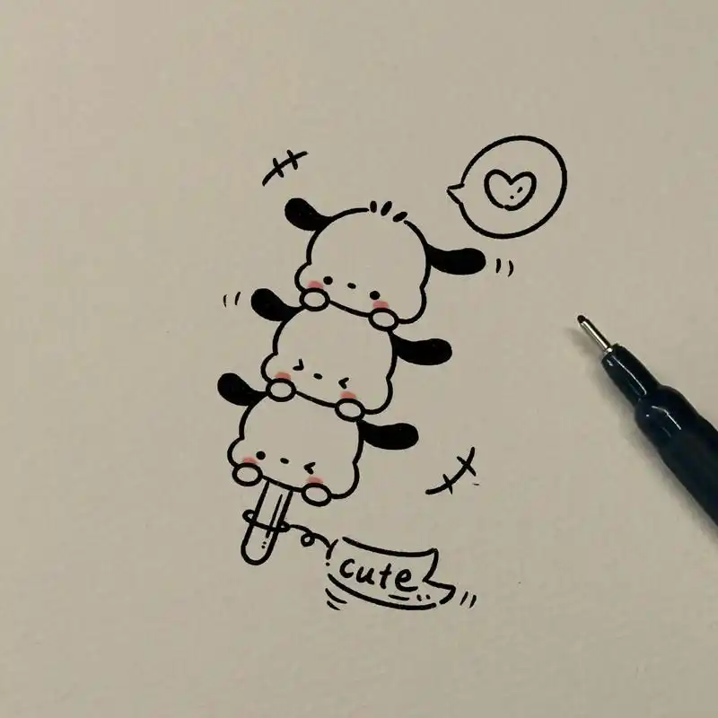 帕恰狗糖葫芦串太可爱啦.#创作灵感 #每日一画