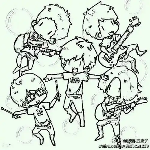 五月天橡皮章素材