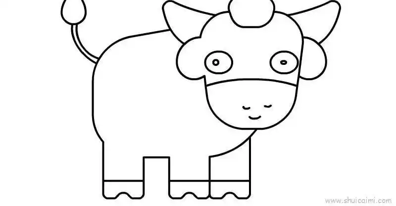 小黄牛儿童画怎么画 小黄牛简笔画简单又好看