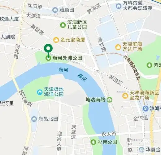 天津塘沽海河外滩文化墙是全国最大的露天汉字博物馆