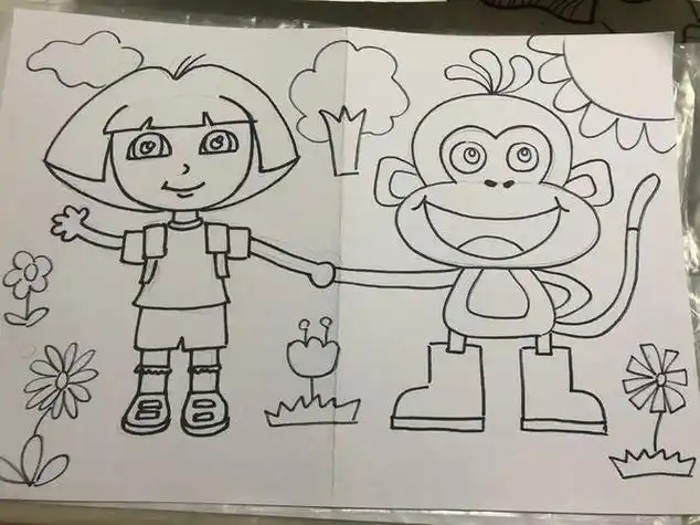 小学二年级美术课简笔画人