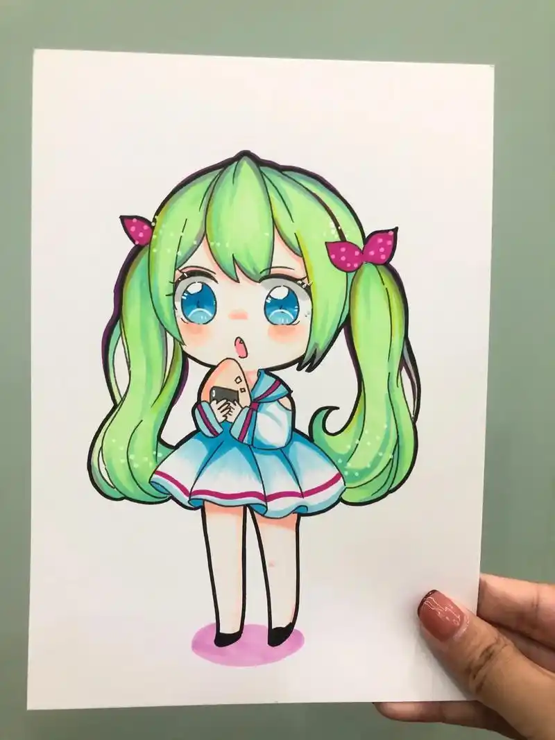 第81幅|q版动漫女生人物61附步骤图.动漫|动漫素材|q版动 - 抖音