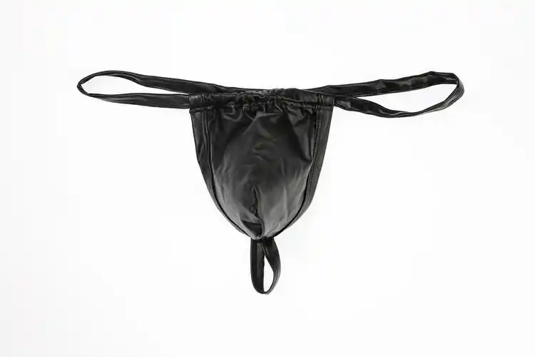 男士内裤仿皮单丁低腰性感情趣t字裤一字丁裤