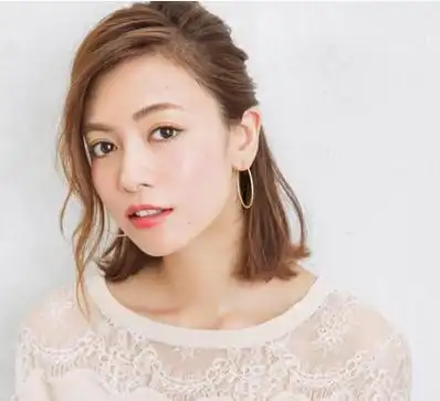 (二)帅气干练偏分半束发