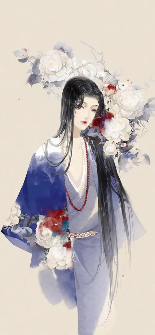 iphonex/xs/max 适用 工笔手绘 插画古风美…-堆糖,美好生活研究所