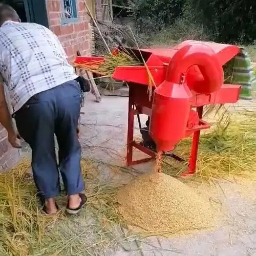 脱粒机水稻家用小麦黄豆高粱油菜籽多功能打稻机小型其他机械五金(新)