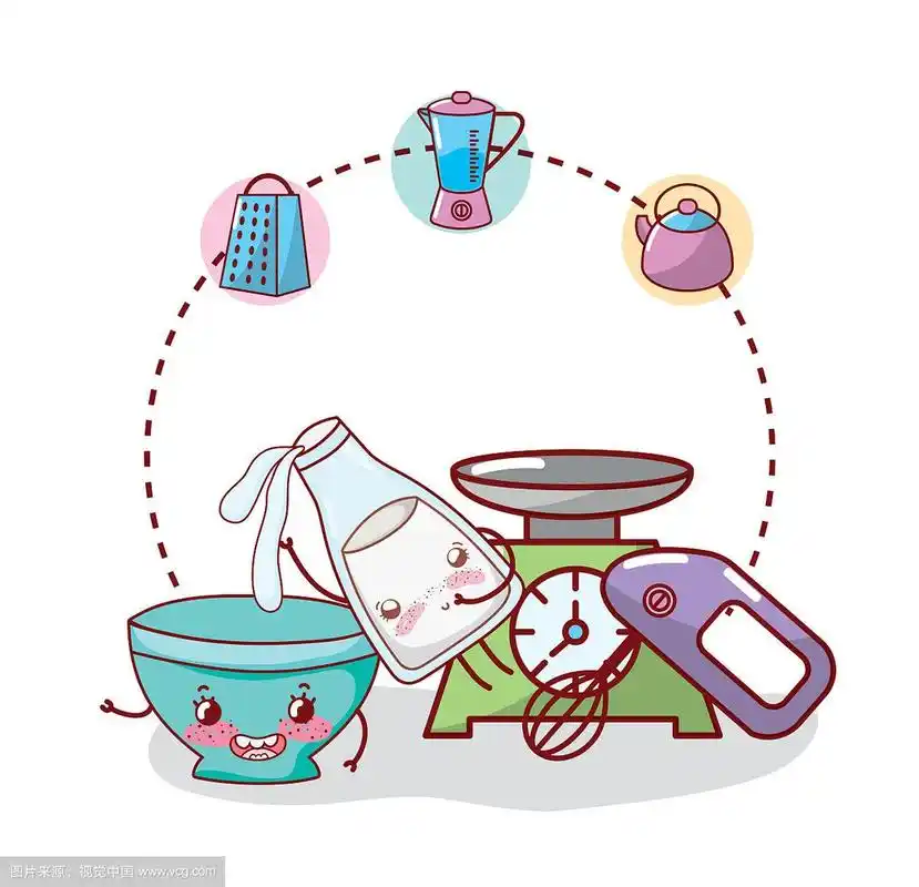 厨房物品卡通卡哇伊卡通
