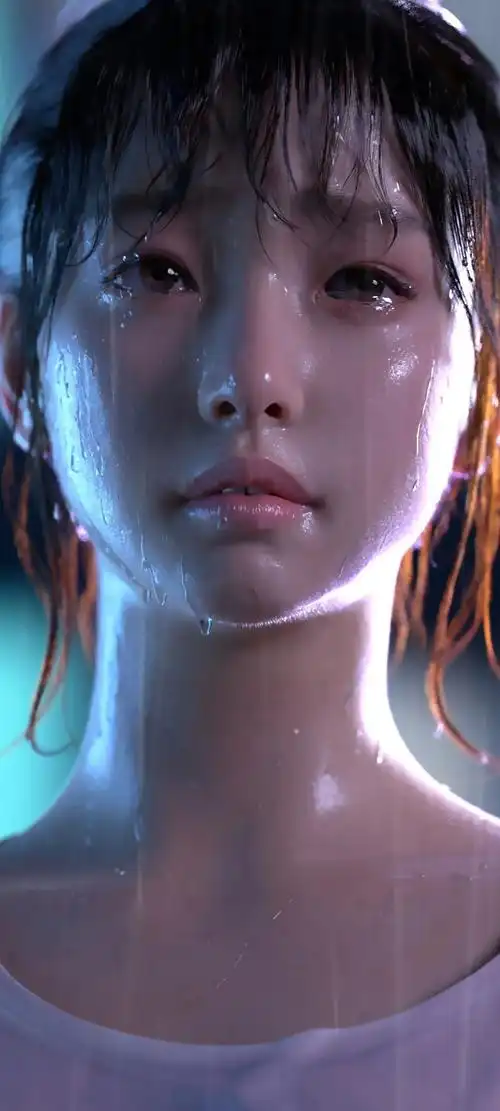 站在雨中哭泣的女孩手机壁纸 - 25h.net壁纸库