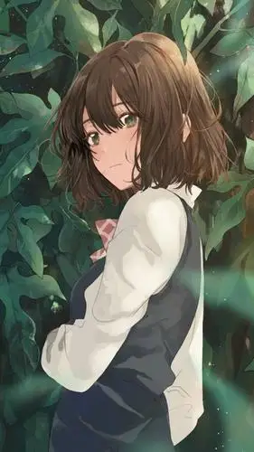 动漫美少女与花,高清图片,手机锁屏桌面-壁纸族