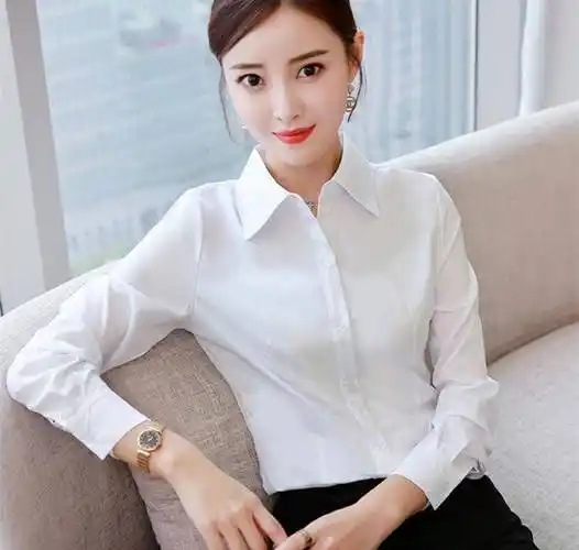 气质美女白衬衫写真私房照,女人如水,穿出不一样的气质_生活_感觉