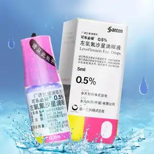 可乐必妥 左氧氟沙星滴眼液 5ml*1瓶/盒 左氧沙星滴眼液眼液水结膜炎