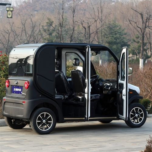 大阳款电动四轮车家用接送孩子汽车四轮电动代步车四座新能源女性