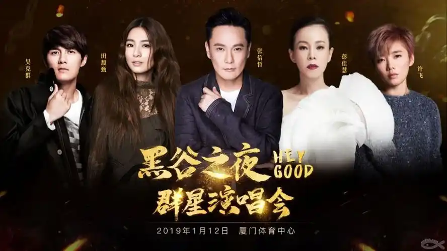 奔走相告张信哲田馥甄超级火爆的5位明星要来献唱黑谷之夜群星演唱会