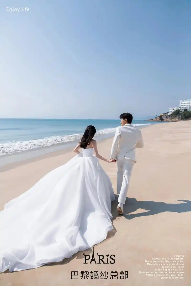 原创-清新浪漫的海景婚纱照,看一万遍.海边婚纱照,能满足所有 - 抖音