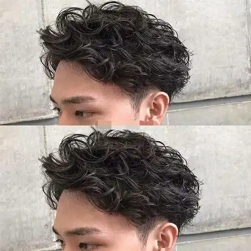 男生自然卷可以留什么发型