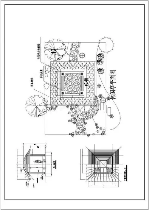 某住宅小区景观绿化设计施工图