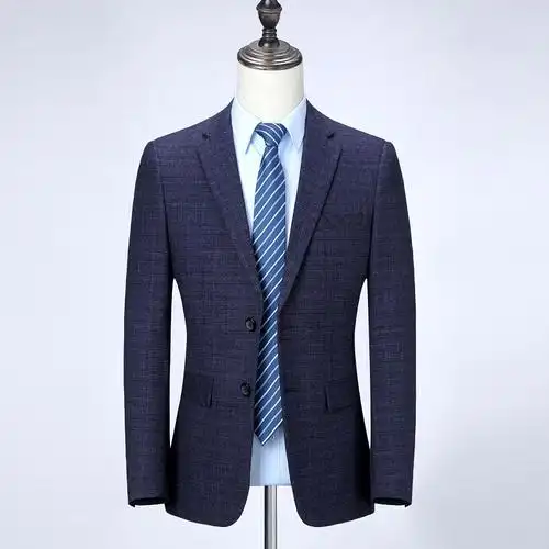 2021秋冬男式西服韩版羊毛职业西装厚款休闲商务修身单西外套批发