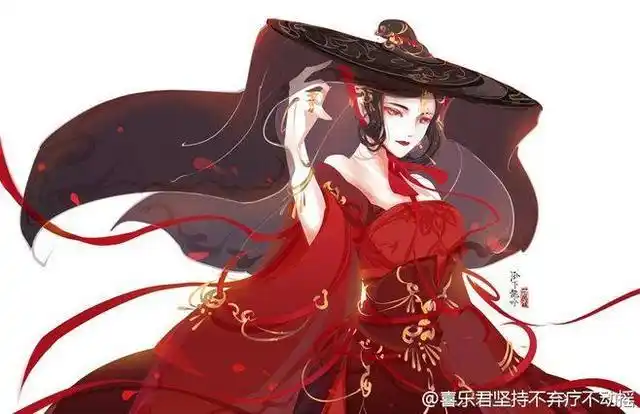 一袭红衣倾国倾城二次元古风红衣惊爆眼球你被美到了没