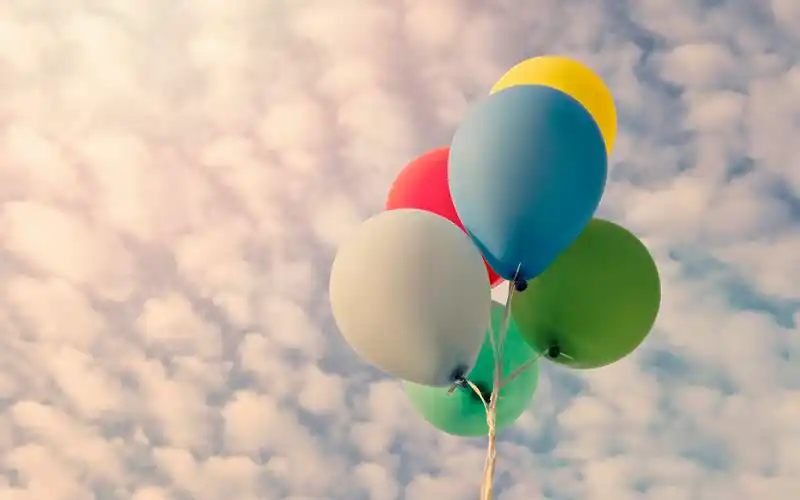 气球,天空,云层,心情,安静,心情,时光清浅气球壁纸图片