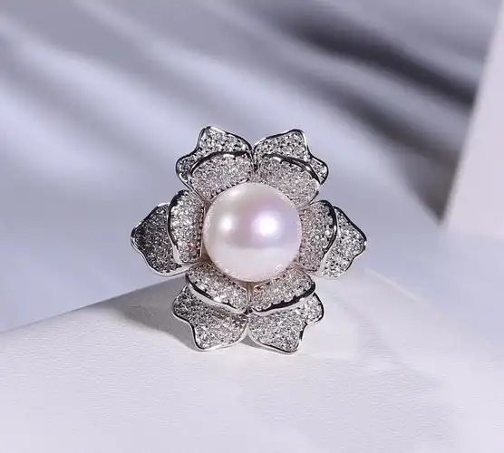 925银爱迪生珍珠戒指