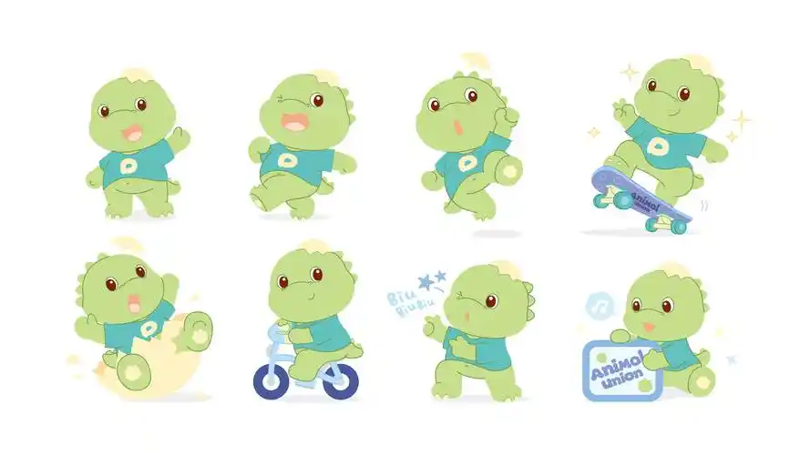 动物大联盟小恐龙丹尼卡通形象全球首发,太逗趣啦~_小时_版本_性格