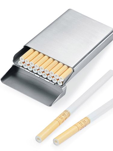 丹麦梵勒不锈钢中支软包细支粗烟香烟盒高档20支装