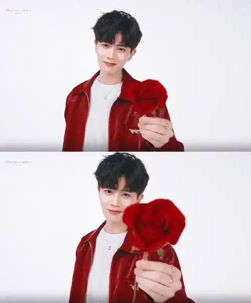 穿红色也太好看了#任嘉伦代言周大生