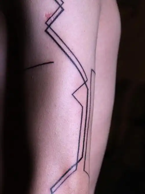 线条花臂_纹身图案手稿图片_黑泽的纹身作品集