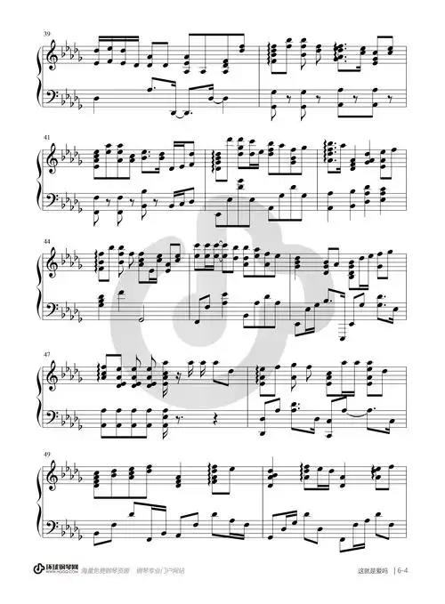 这就是爱吗钢琴谱-林俊杰这就是爱吗钢琴谱-环球钢琴网