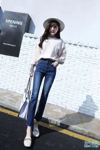 模特玲玲 专业裤模 牛仔裤 孕妇裤拍摄