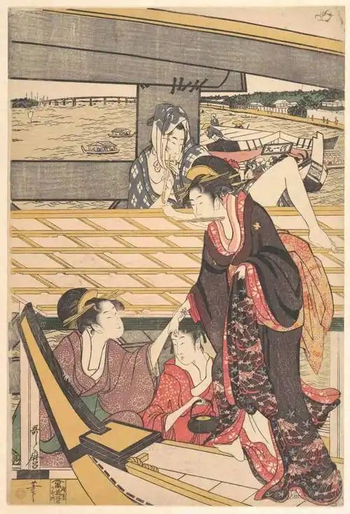 浮世绘美人画家喜多川歌麿