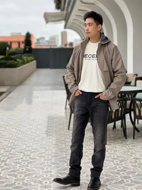 ootd早春男士穿搭