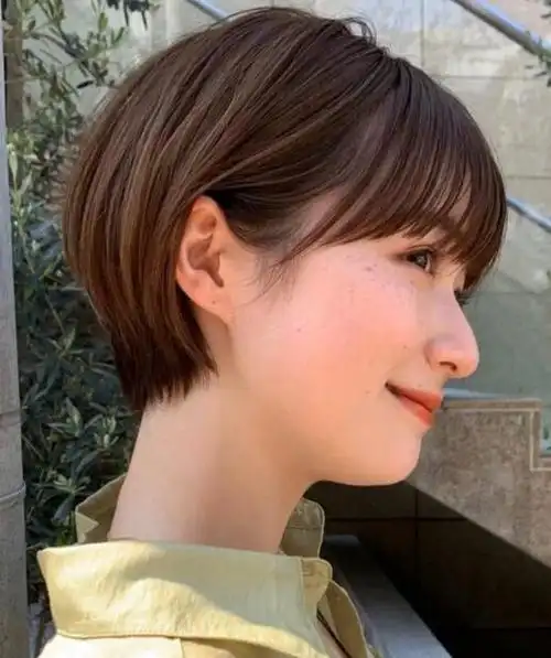 女生日系小短发!想要修饰高额头,宽颧骨,显小脸,你真的该试试它!