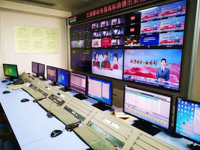 江西移动电视高标清播出机房.▼图
