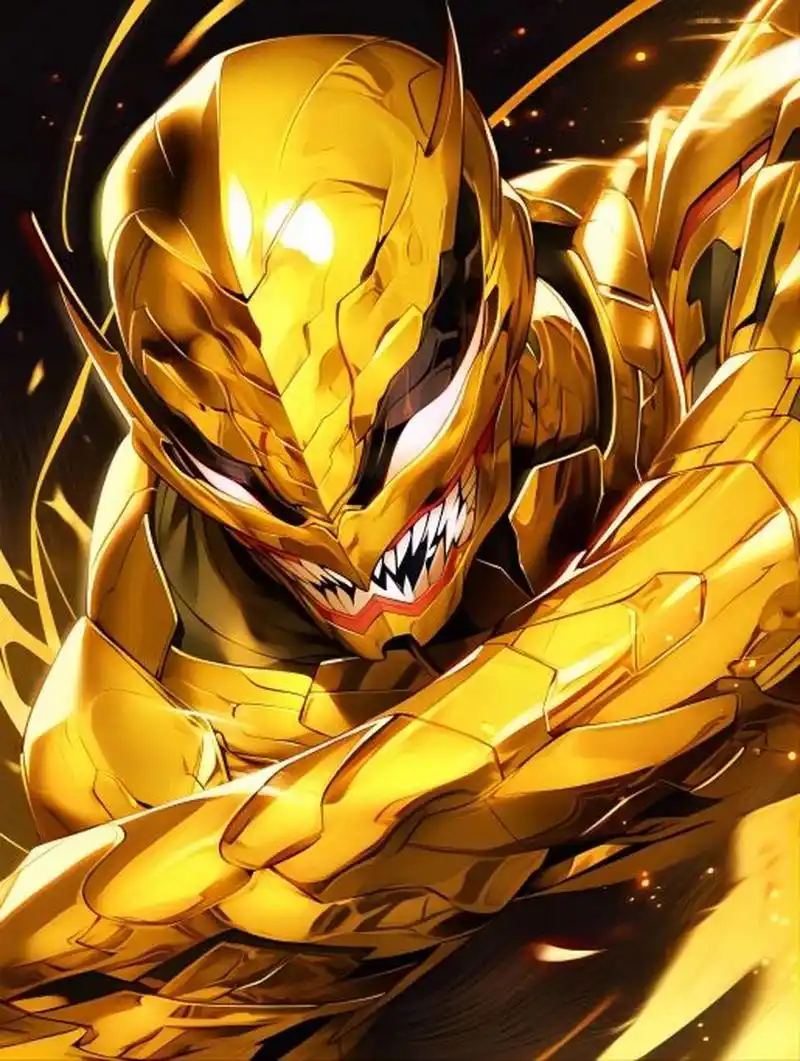 炫酷头像壁纸,金色毒液